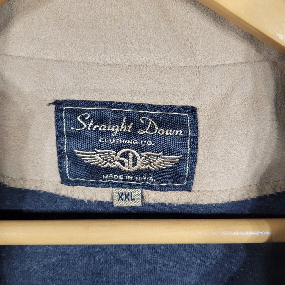 Straight Down Pullover Mens XXL Brown Arcadia Bluffs 1/4 Zip Golf Sweatshirt USA